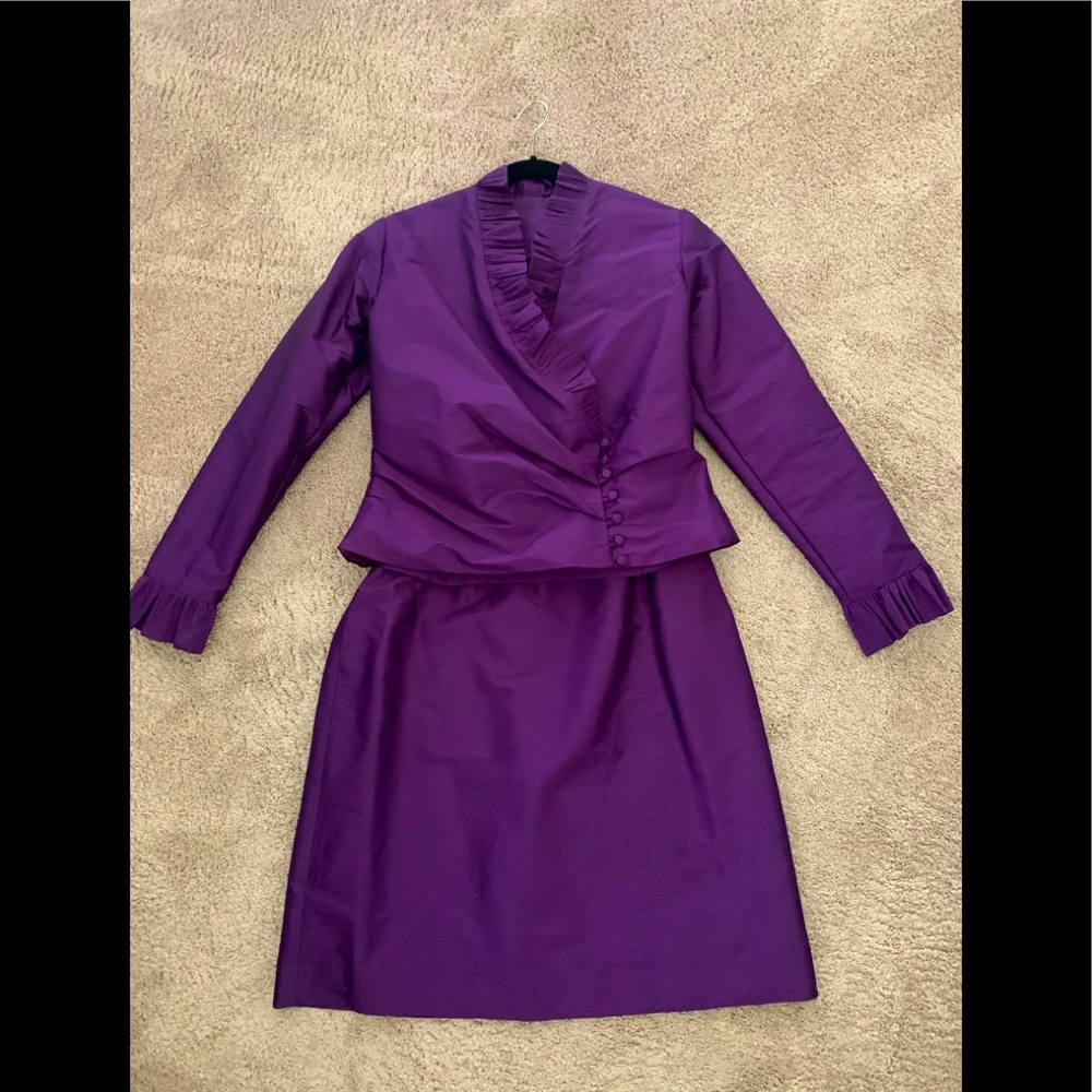Custom silk suit